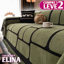 [Pague 1, Leve 2] Capa de Sofá Elina em Chenille e Algodão com Microfibra + BRINDES: 2 Almofadas