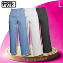 [Pague 2, Leve 3] Calça Social Feminina Alina com Cintura Alta de Alfaiataria em Poliéster e Algodão