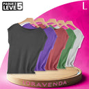 [Pague 3, Leve 5] Camisetas Luna de Manga Curta em Lyocell e Poliéster (A Mais Adorada!)