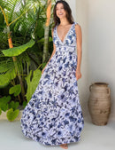 [Pague 1, Leve 2] Conjunto Luna Floral com Maiô e Saia em Poliéster e Elastano com Alças Ajustáveis